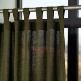 Farmhouse tab top linen curtain – photo 2