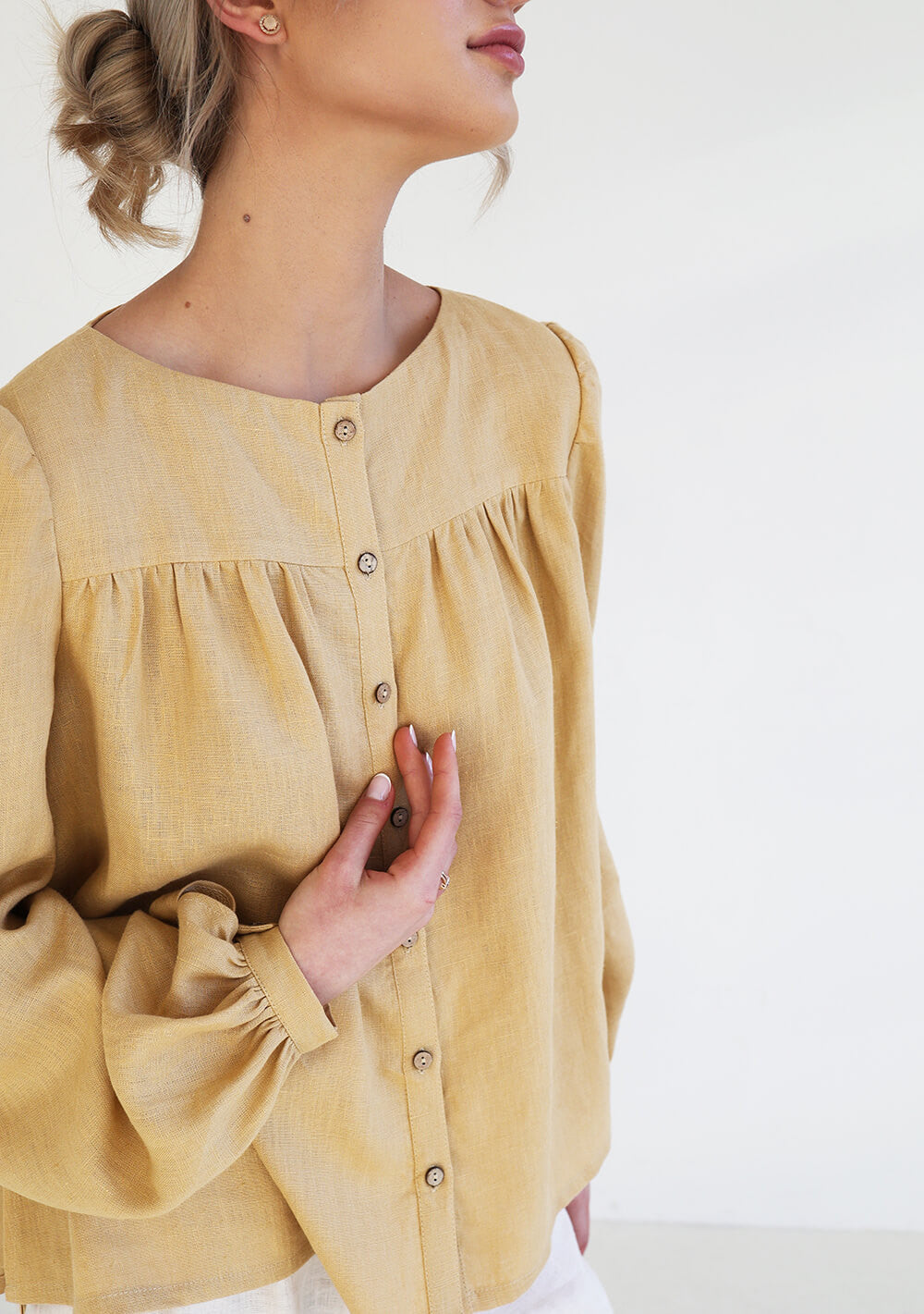 Flare linen shirt Becca