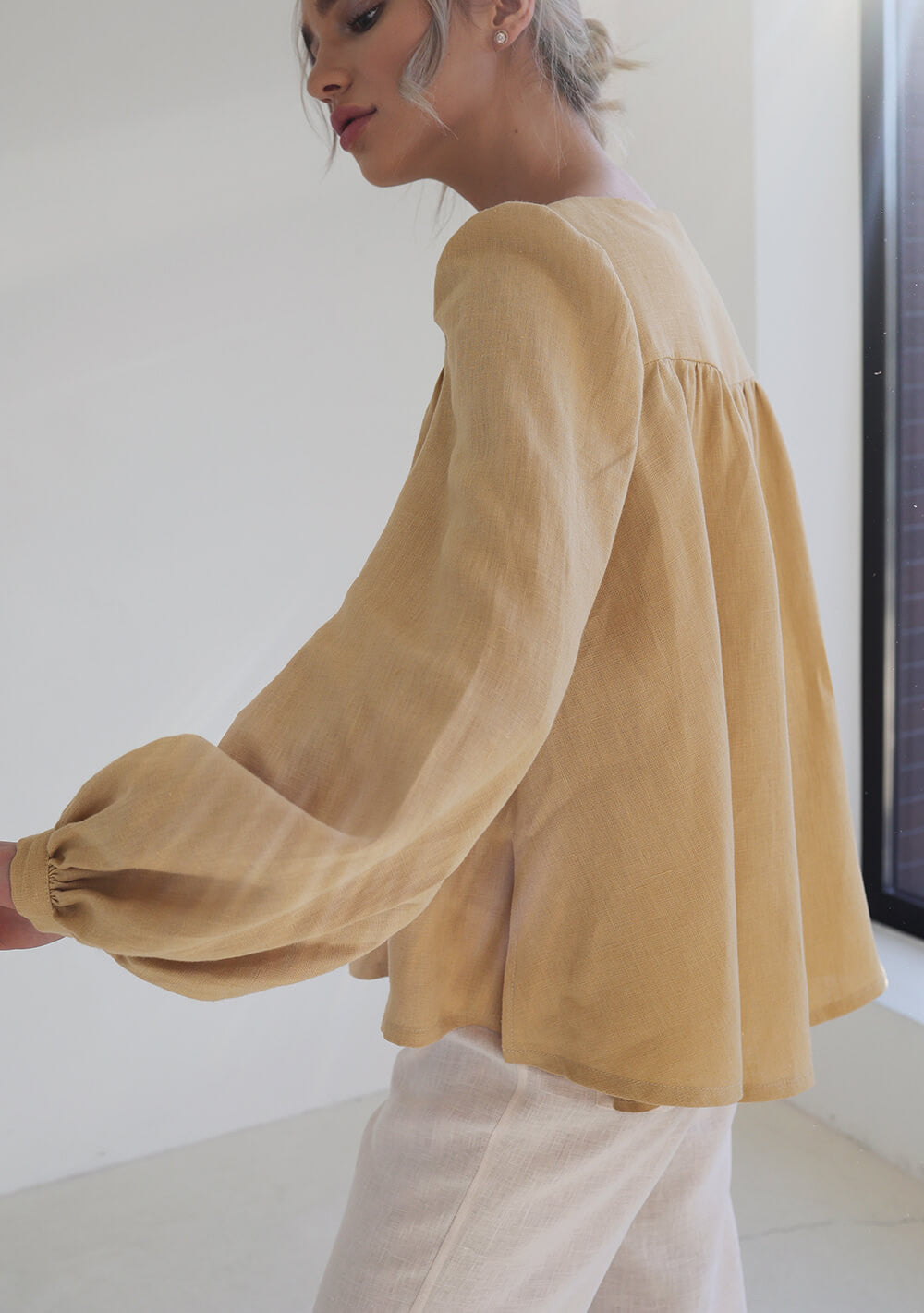 Flare linen shirt Becca