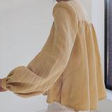 Flare linen shirt Becca