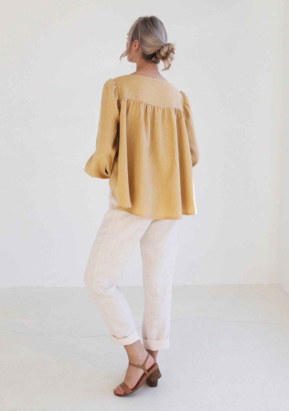 Flare linen shirt Becca