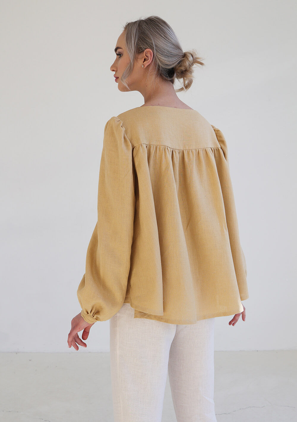 Flare linen shirt Becca