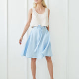 Flowy linen midi skirt Reign