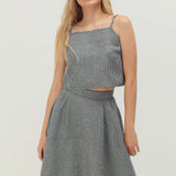 Half circle linen skirt Emilia