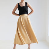Half circle linen skirt Emilia