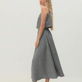 Half circle linen skirt Emilia