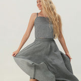 Half circle linen skirt Emilia