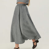 Half circle linen skirt Emilia