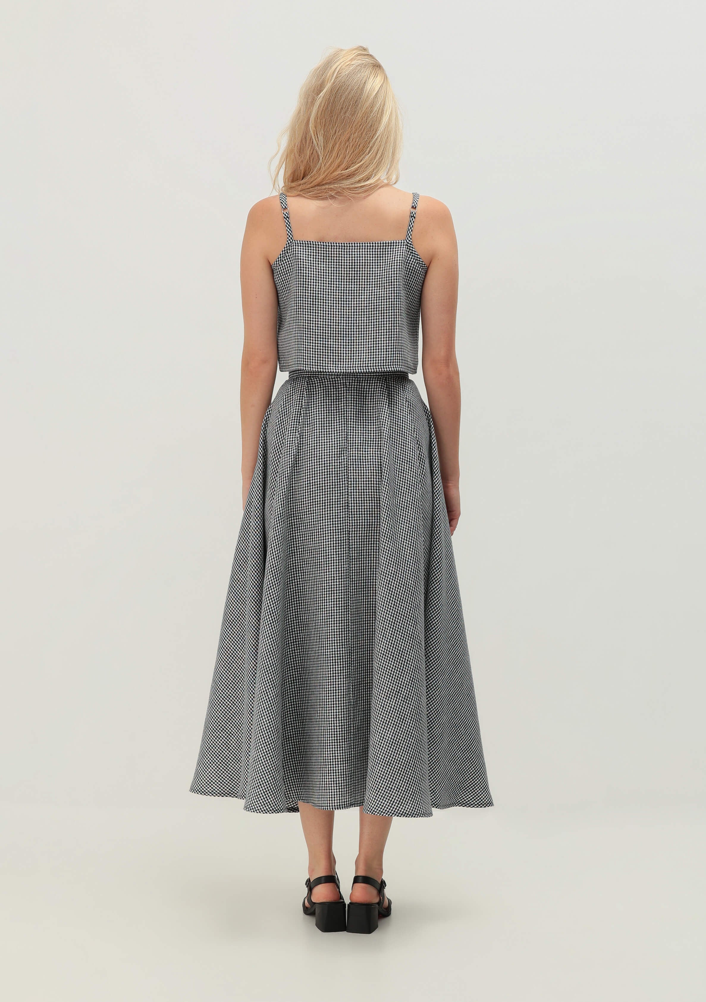 Half circle linen skirt Emilia