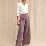 High waist linen Palazzo pants
