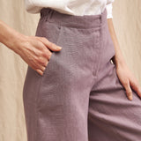 High waist linen Palazzo pants