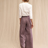 High waist linen Palazzo pants