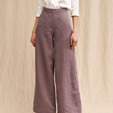 High waist linen Palazzo pants