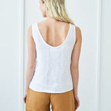 High waist linen shorts Aspen