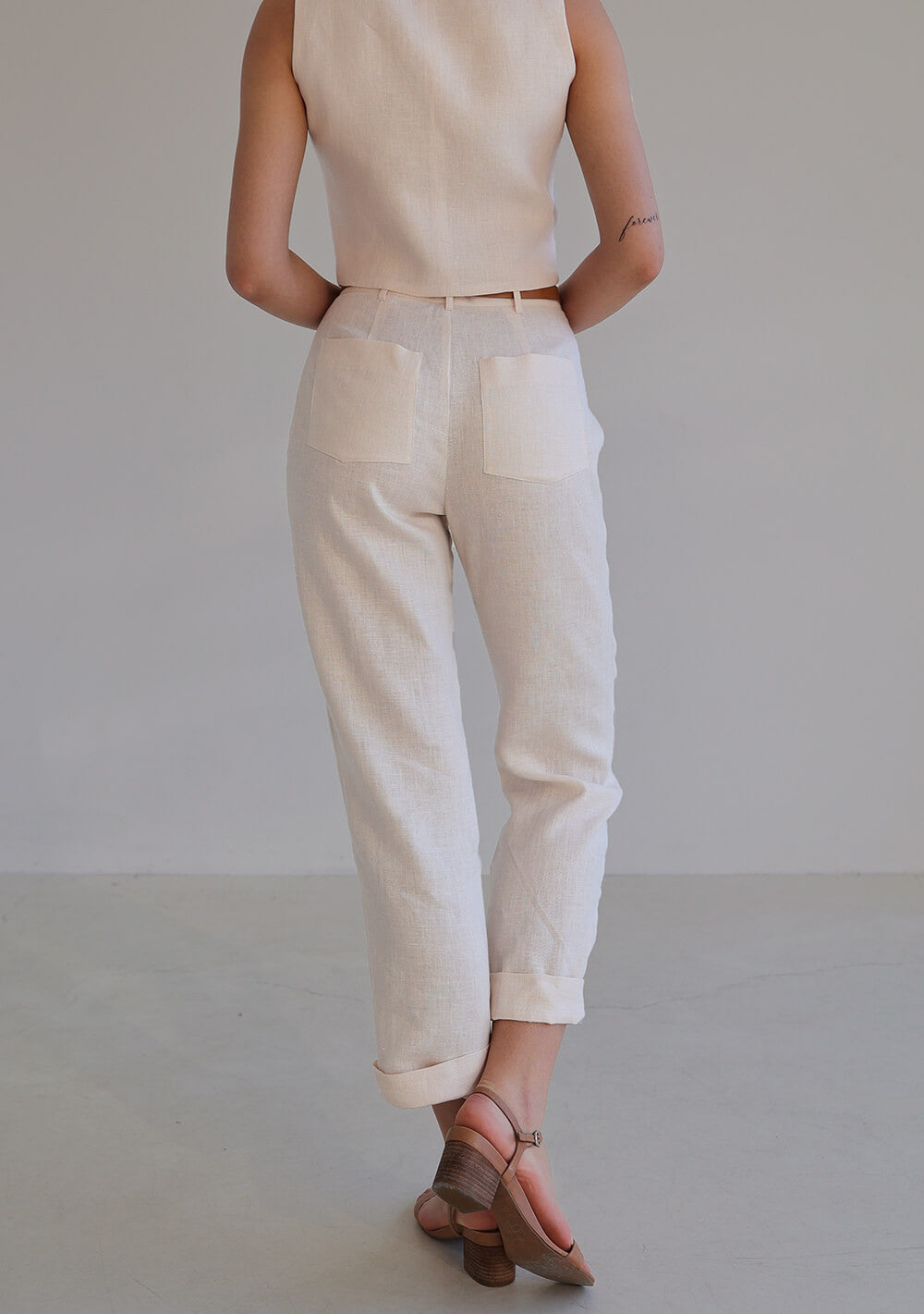 High waisted linen pants Chicago