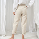 High waisted linen pants Delaney