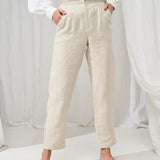 High waisted linen pants Delaney