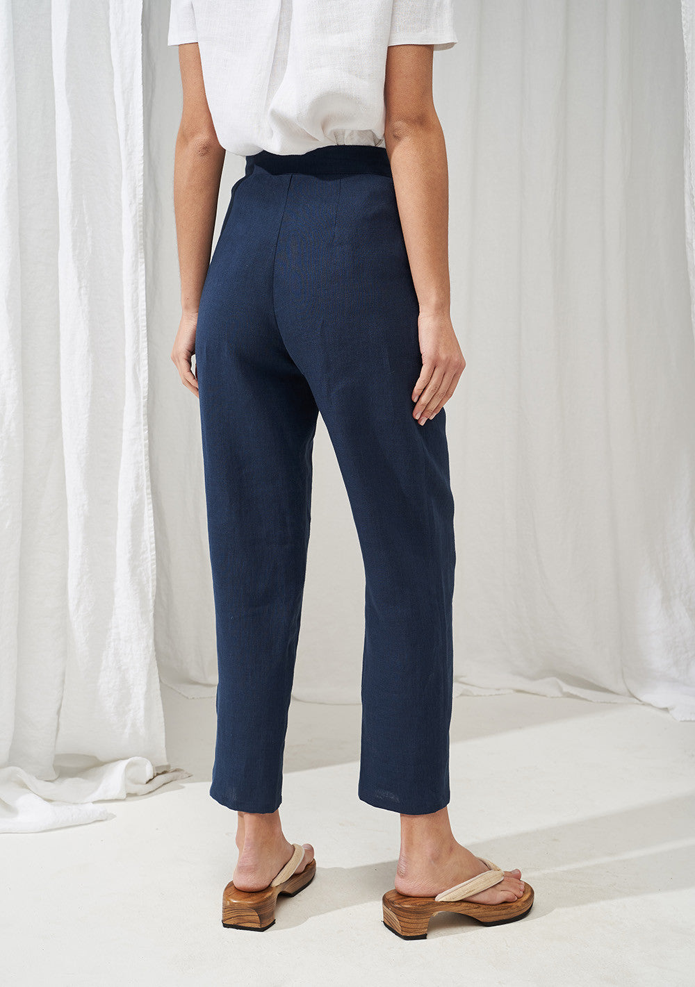 High waisted linen pants Delaney