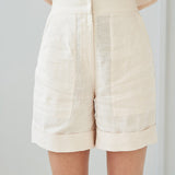 High waisted linen shorts Aspen