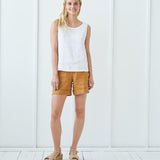 High waisted linen shorts Aspen