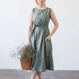 Linen A line dress Chloe