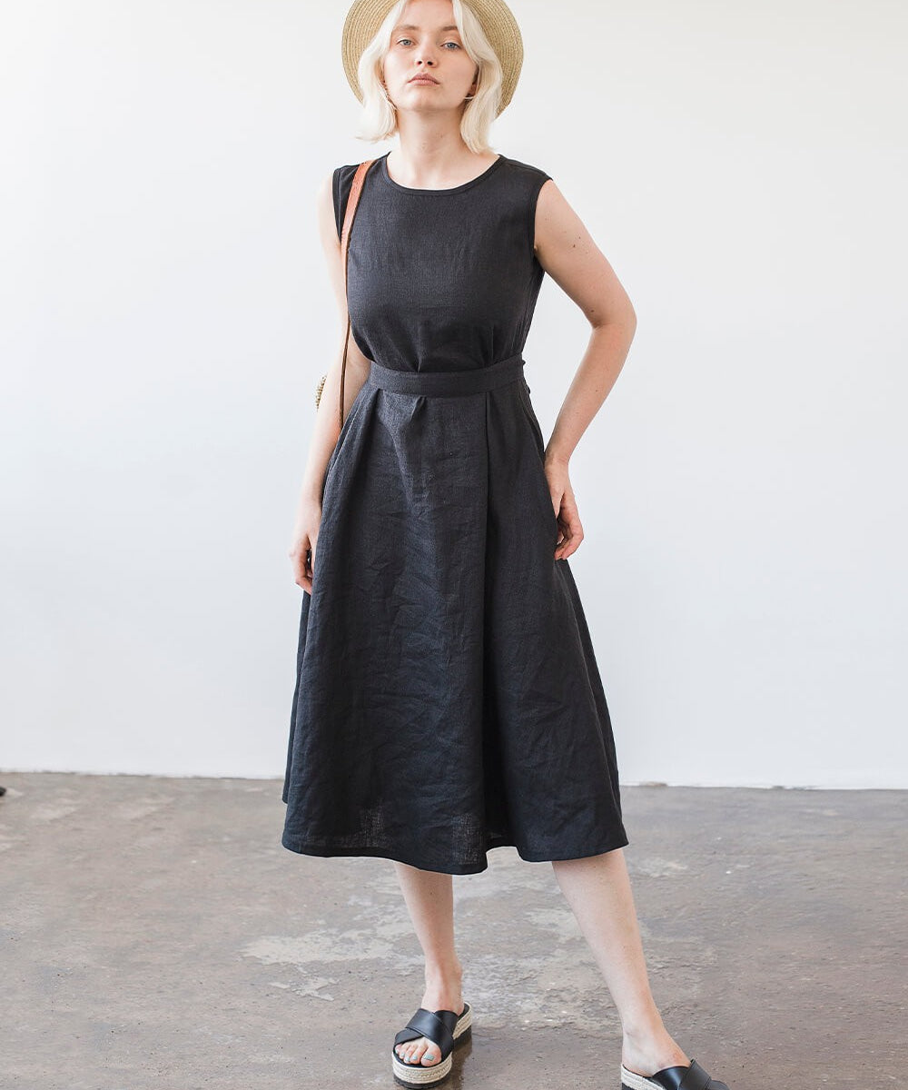 Linen A line dress Chloe