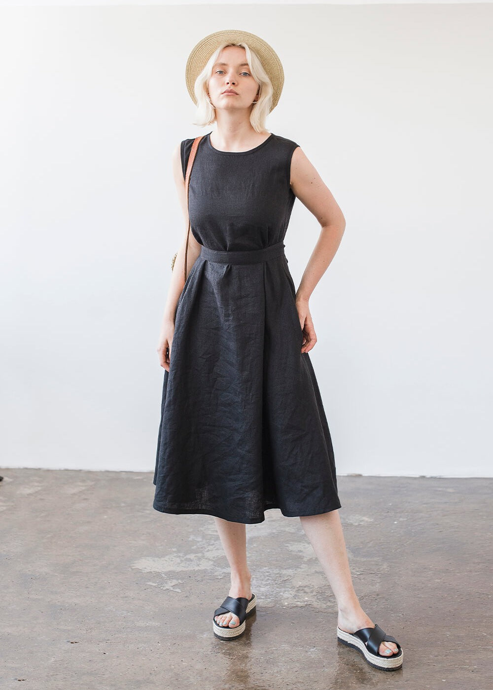 Linen A line dress Chloe