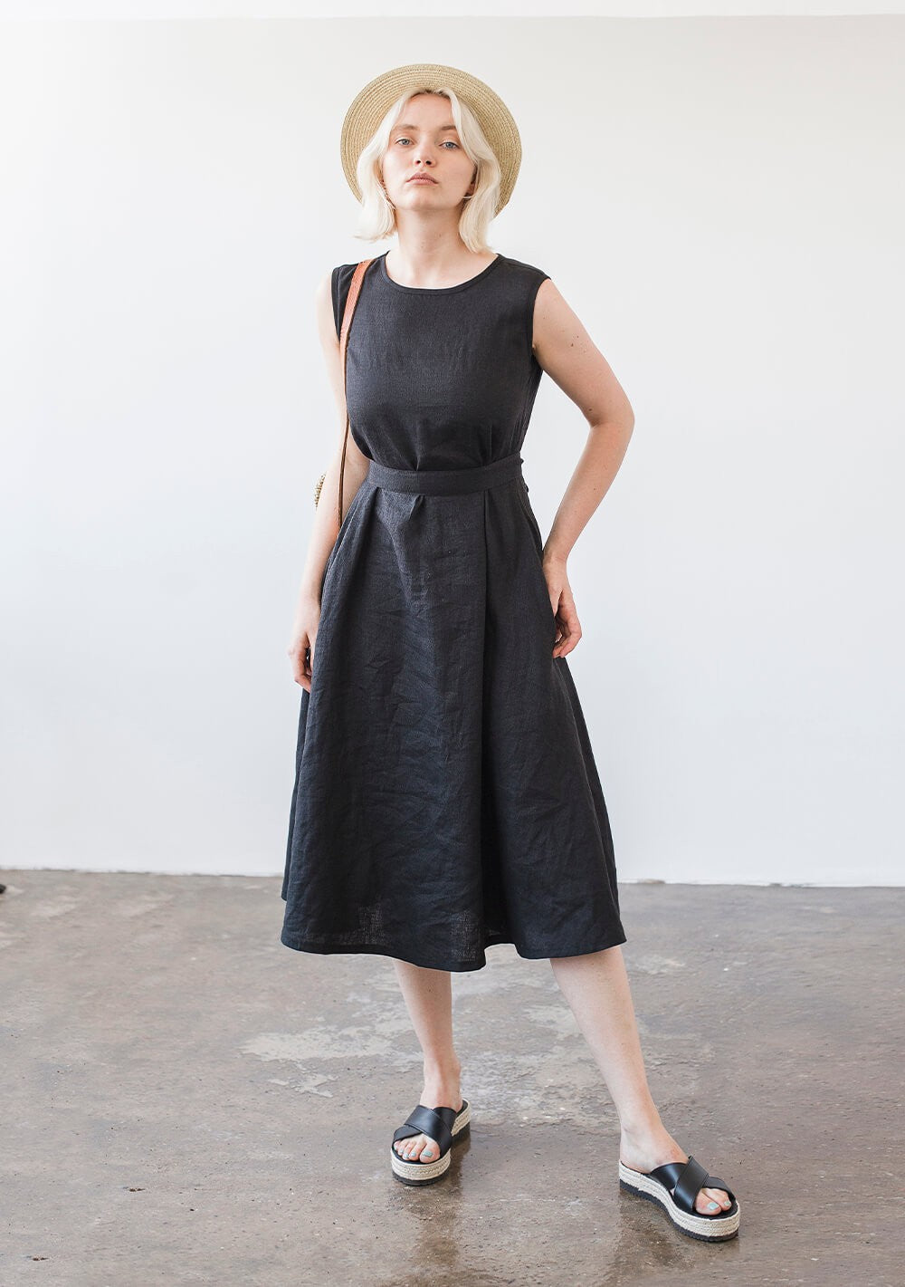 Linen A line dress Chloe