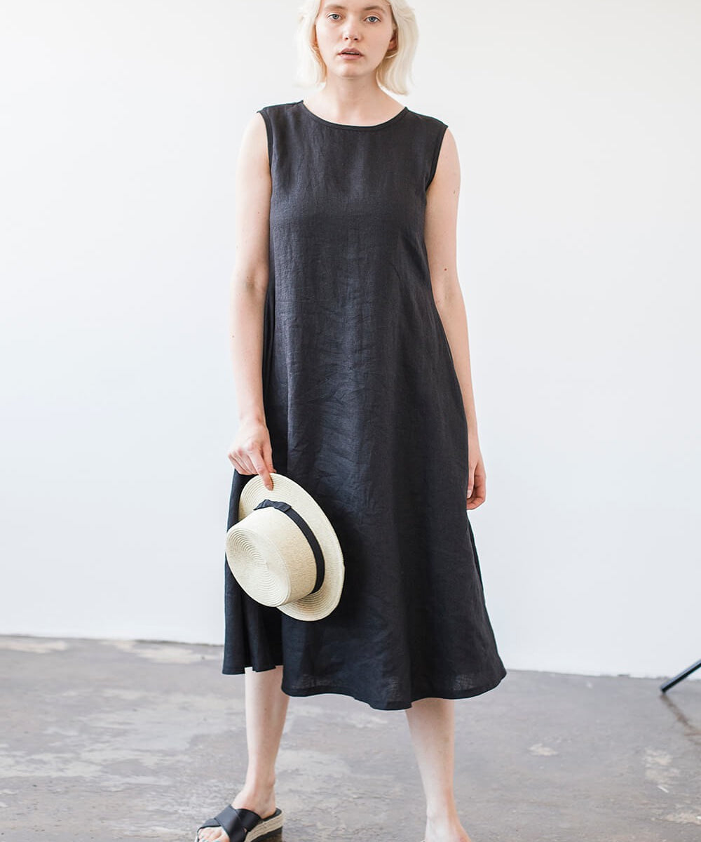 Linen A line dress Chloe