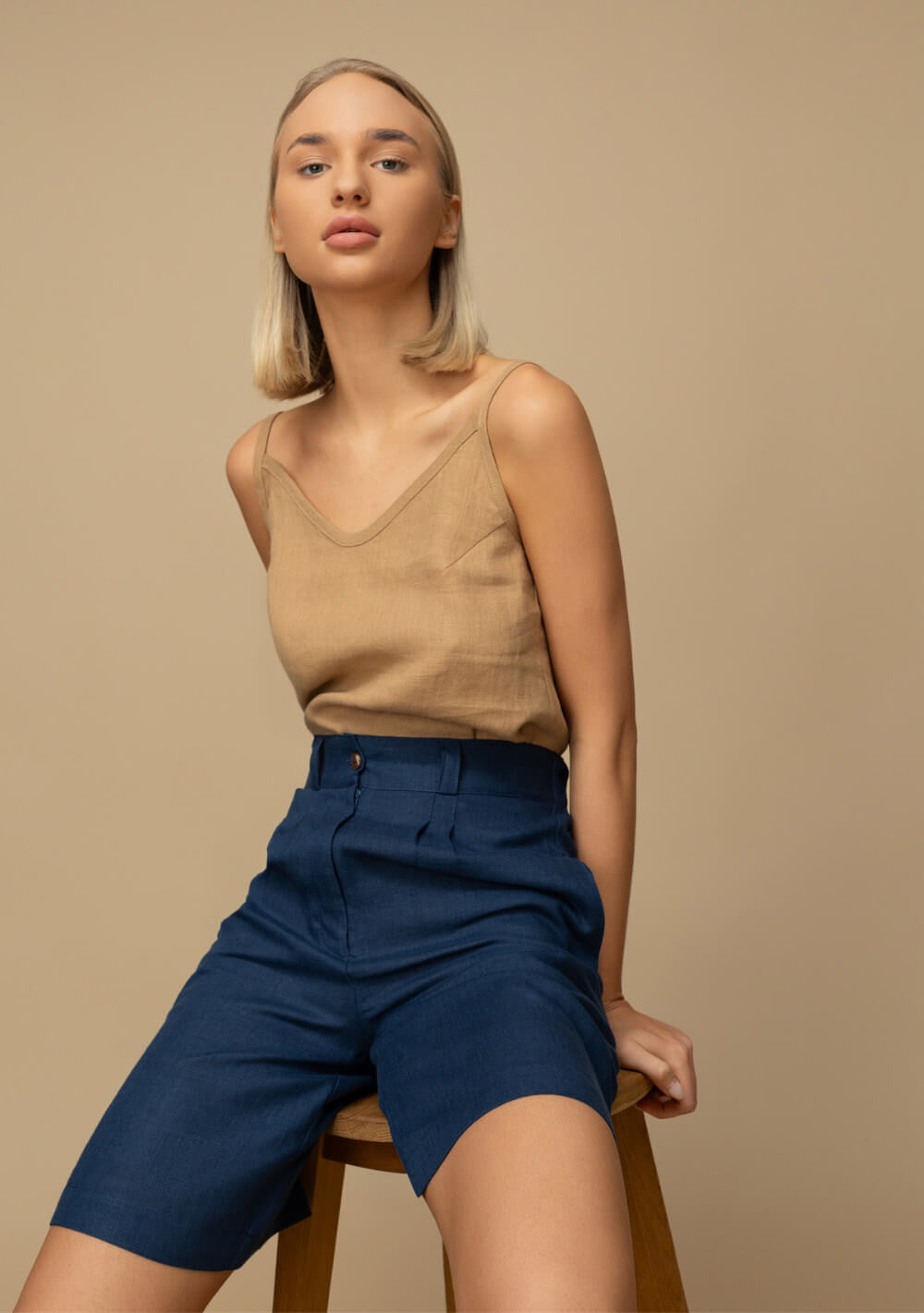 Linen bermuda shorts Gemma