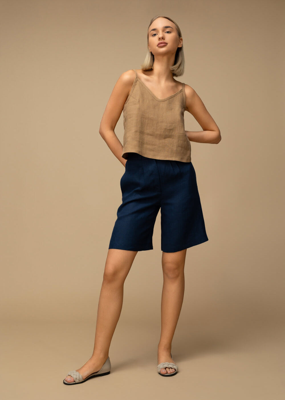 Linen bermuda shorts Gemma