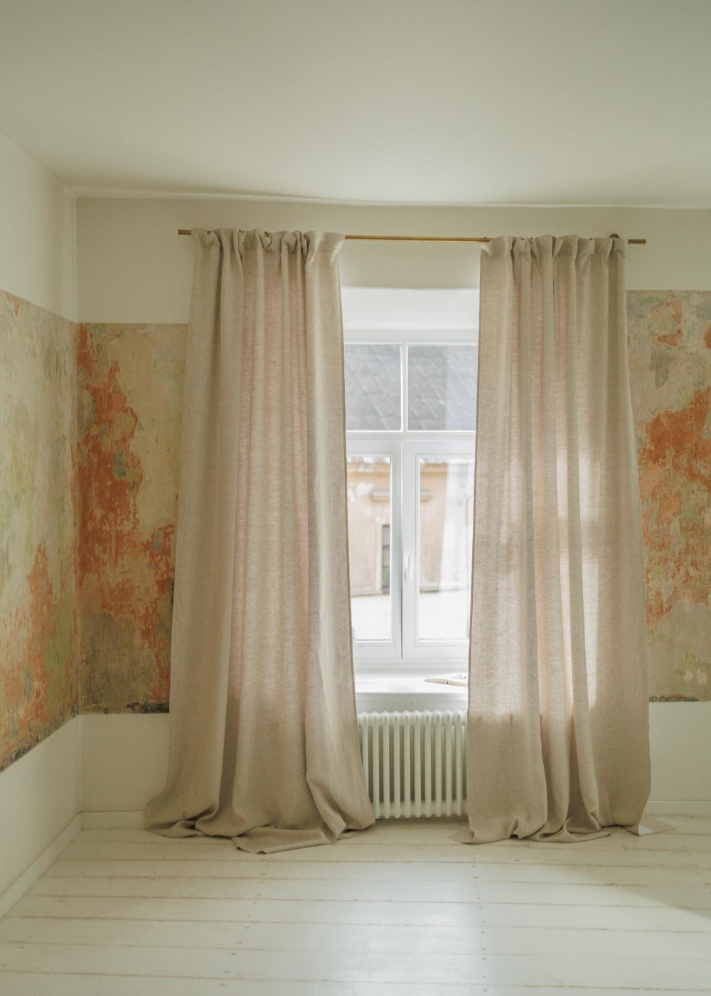 Linen blackout curtain panel – photo 2