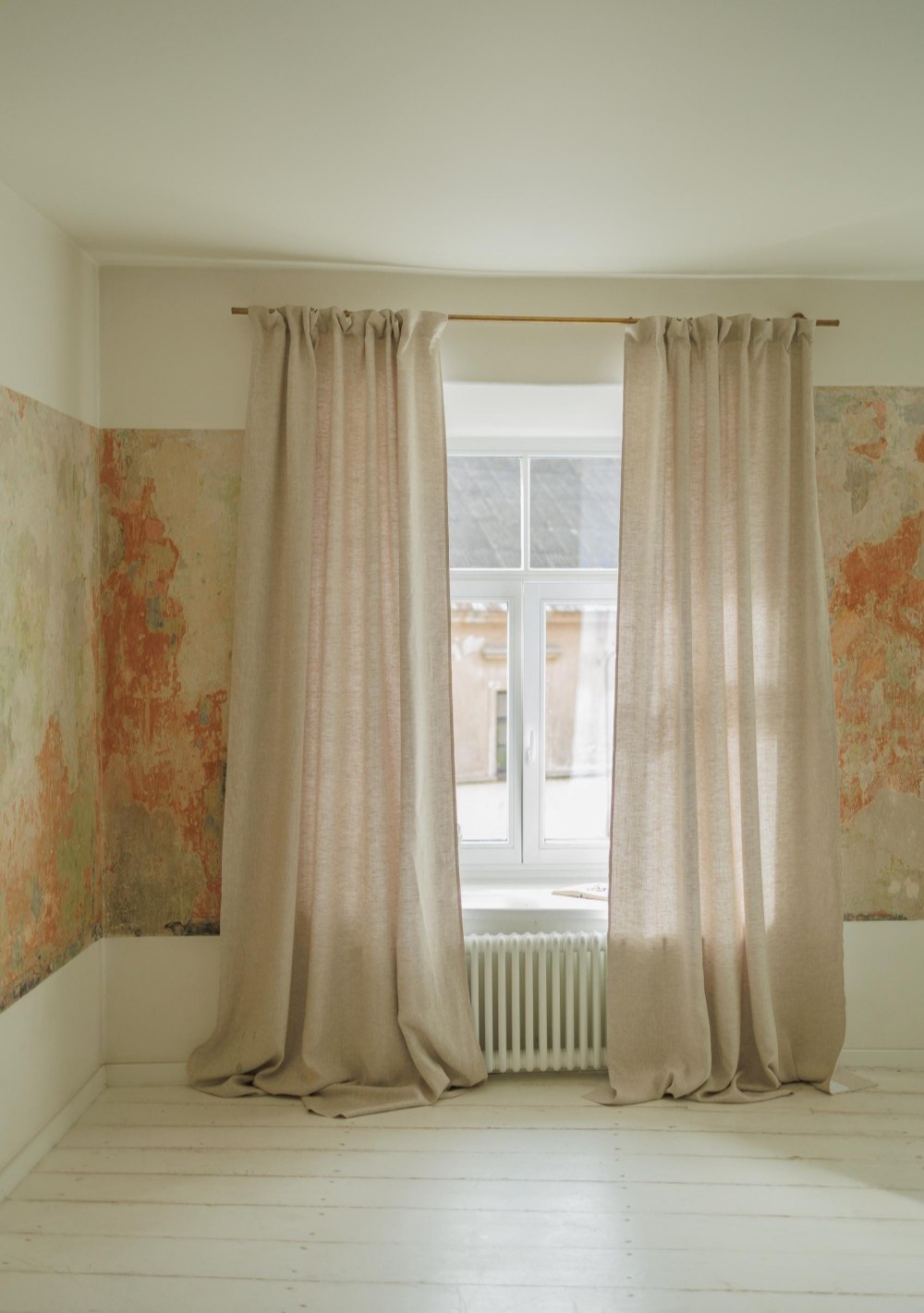 Linen blackout curtain panel – photo 2