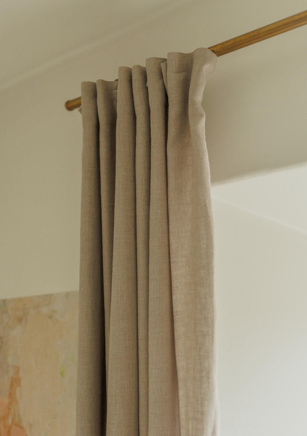 Linen blackout curtain panel – photo 4