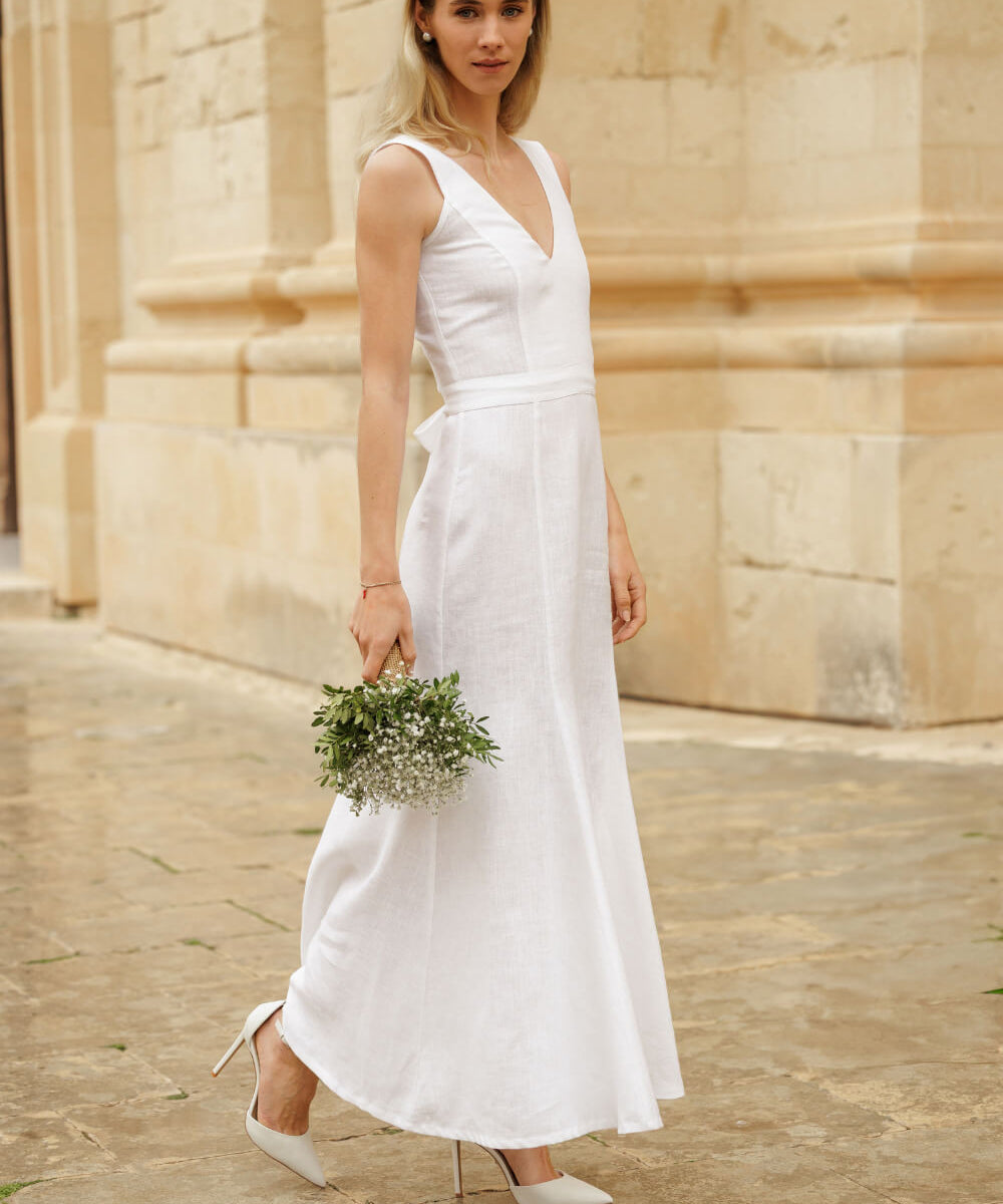 Linen bridal gown Jasmin