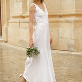 Linen bridal gown Jasmin