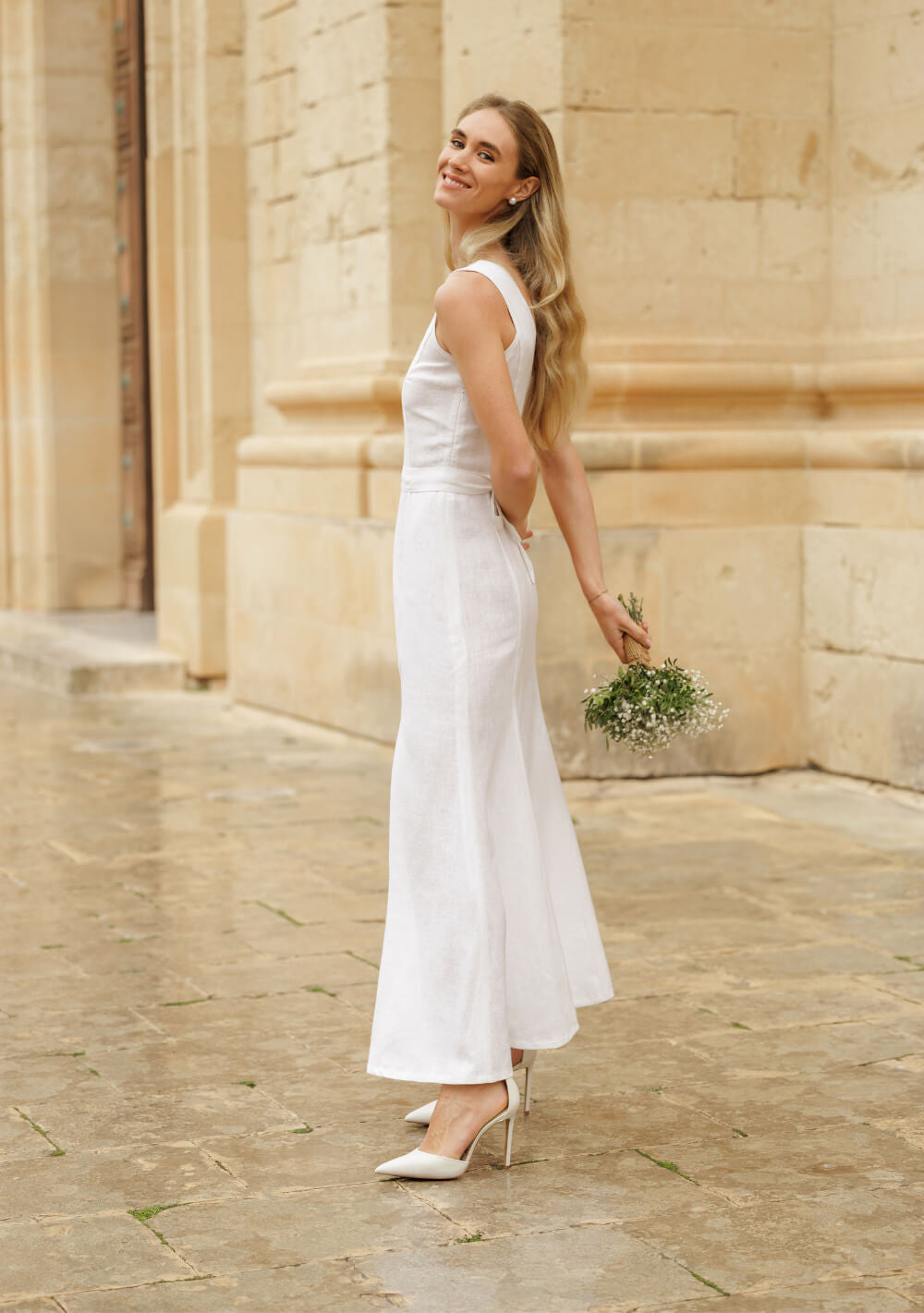 Linen bridal gown Jasmin