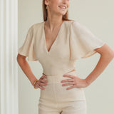Linen bridesmaid blouse Halley