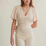 Linen bridesmaid blouse Halley