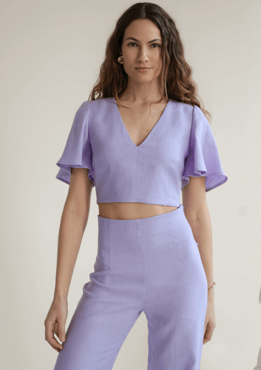 Linen bridesmaid blouse Halley