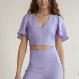 Linen bridesmaid blouse Halley