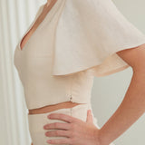 Linen bridesmaid blouse Halley