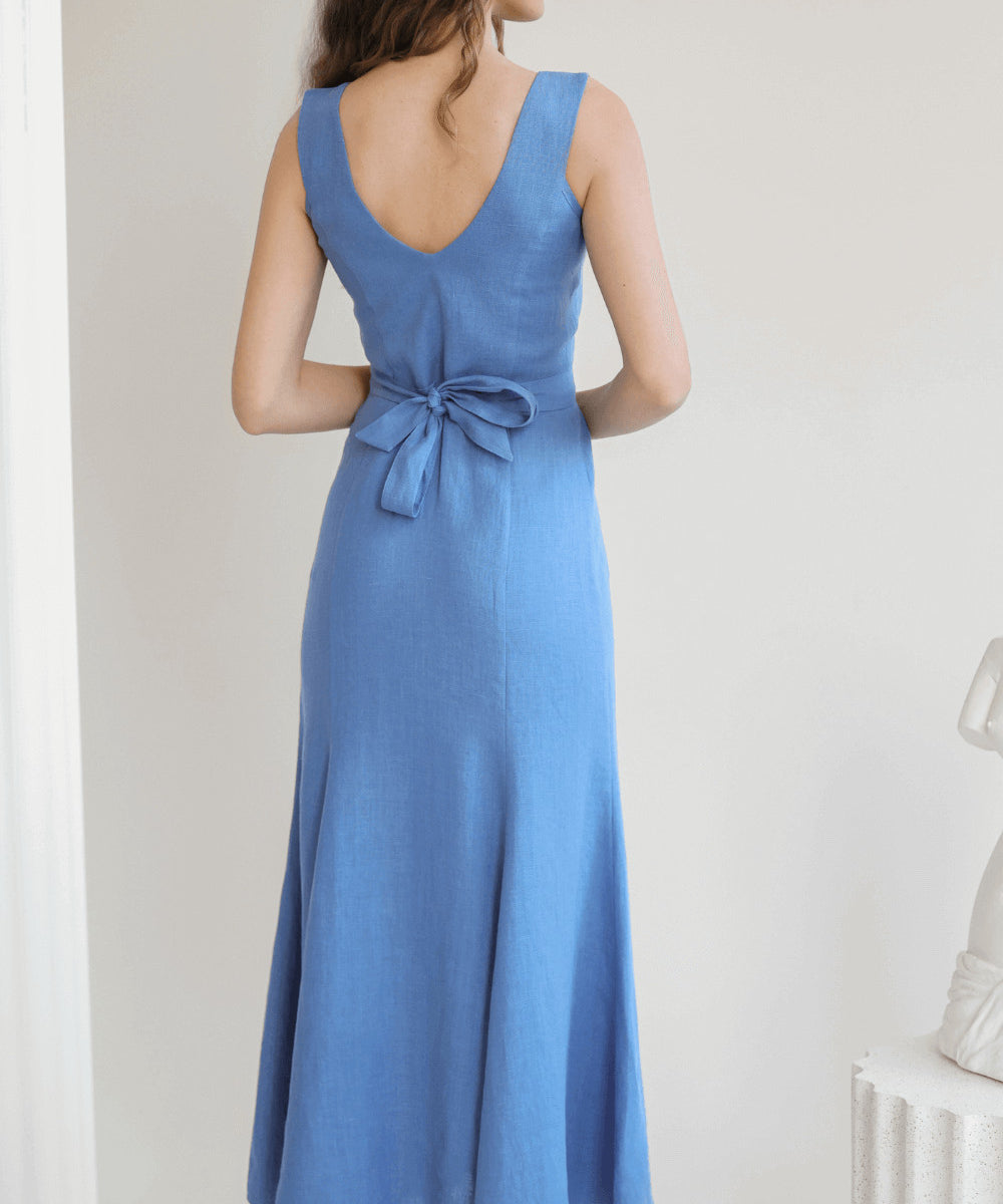 Linen bridesmaid dress Jasmin