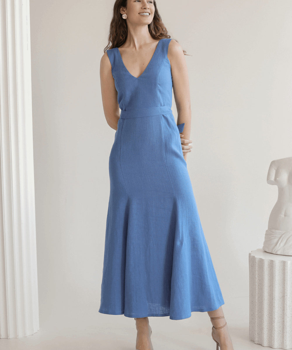 Linen bridesmaid dress Jasmin