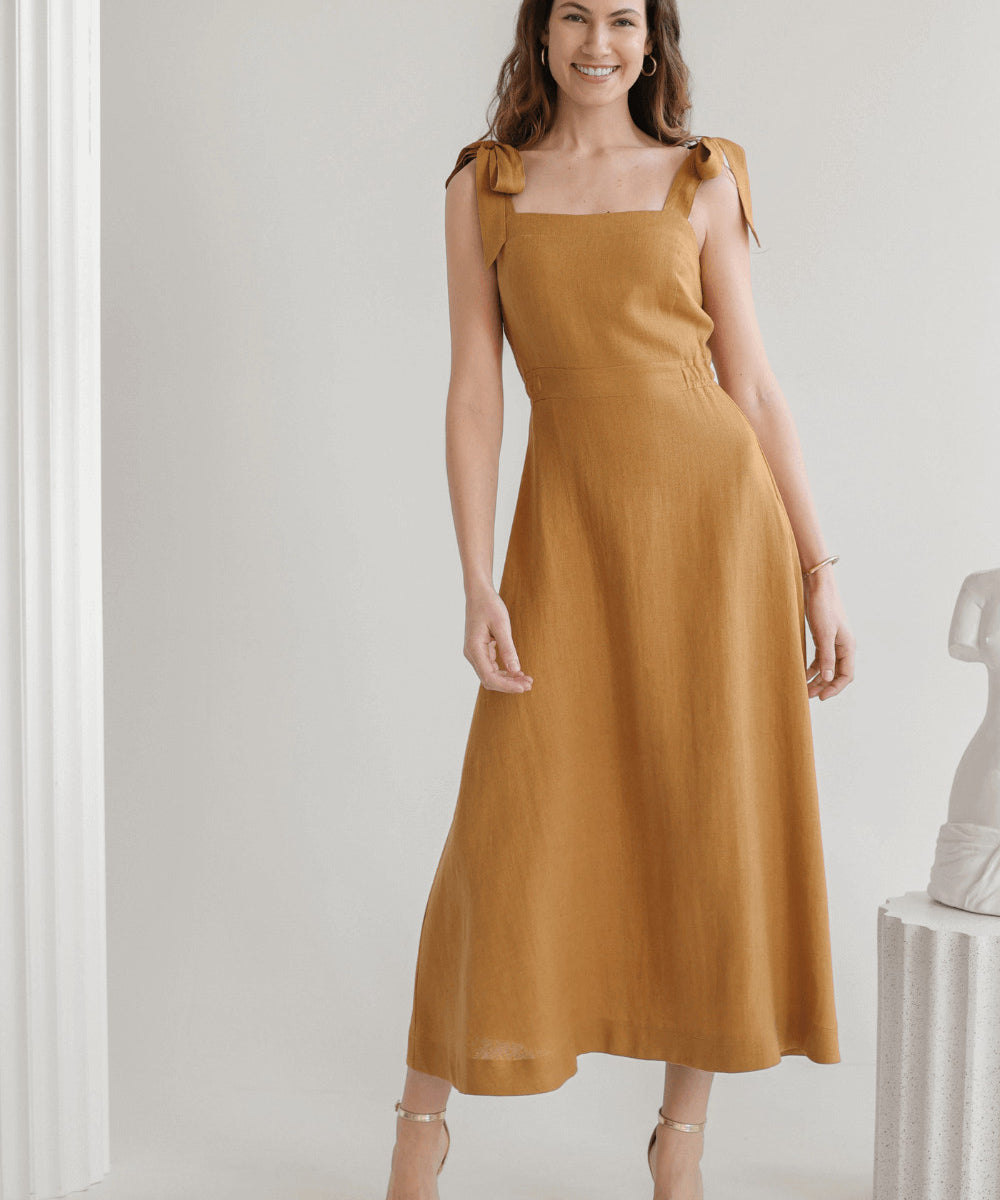 Linen bridesmaid dress Perla