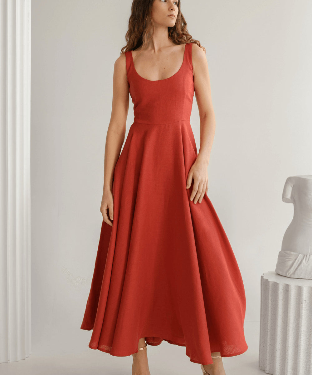 Linen bridesmaid dress Wendy