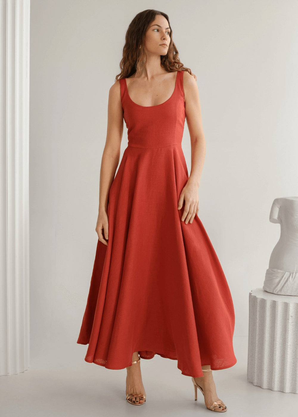 Linen bridesmaid dress Wendy