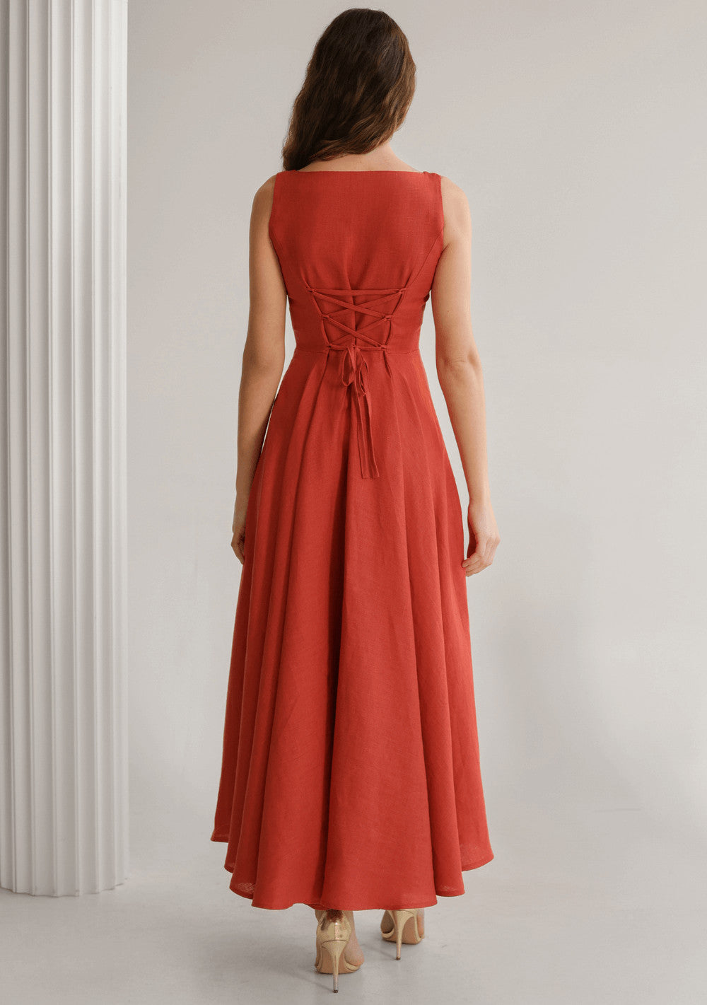 Linen bridesmaid dress Wendy