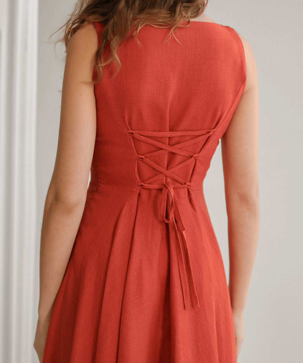 Linen bridesmaid dress Wendy