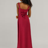 Linen bustier maxi dress Audrey